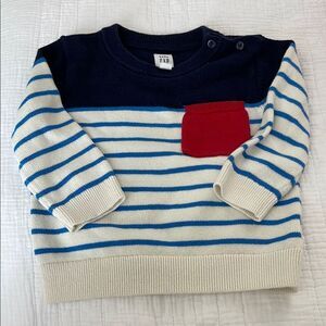 GAP Kids Striped Sweater with Red Pocket